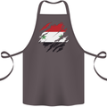 Torn Syria Flag Syrian Day Football Cotton Apron 100% Organic Dark Grey