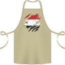 Torn Syria Flag Syrian Day Football Cotton Apron 100% Organic Khaki