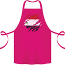 Torn Syria Flag Syrian Day Football Cotton Apron 100% Organic Pink