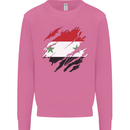 Torn Syria Flag Syrian Day Football Mens Sweatshirt Jumper Azalea