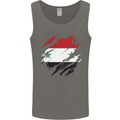 Torn Syria Flag Syrian Day Football Mens Vest Tank Top Charcoal