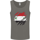 Torn Syria Flag Syrian Day Football Mens Vest Tank Top Charcoal