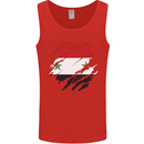 Torn Syria Flag Syrian Day Football Mens Vest Tank Top Red