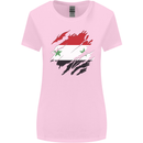 Torn Syria Flag Syrian Day Football Womens Wider Cut T-Shirt Light Pink
