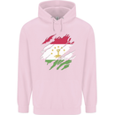Torn Tajikistan Flag Tajik Day Football Childrens Kids Hoodie Light Pink