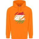 Torn Tajikistan Flag Tajik Day Football Childrens Kids Hoodie Orange