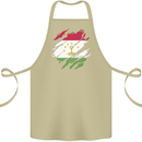 Torn Tajikistan Flag Tajik Day Football Cotton Apron 100% Organic Khaki