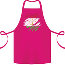 Torn Tajikistan Flag Tajik Day Football Cotton Apron 100% Organic Pink
