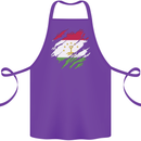 Torn Tajikistan Flag Tajik Day Football Cotton Apron 100% Organic Purple