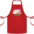 Torn Tajikistan Flag Tajik Day Football Cotton Apron 100% Organic Red