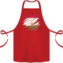 Torn Tajikistan Flag Tajik Day Football Cotton Apron 100% Organic Red