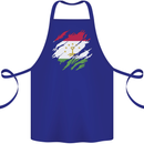 Torn Tajikistan Flag Tajik Day Football Cotton Apron 100% Organic Royal Blue