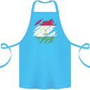 Torn Tajikistan Flag Tajik Day Football Cotton Apron 100% Organic Turquoise