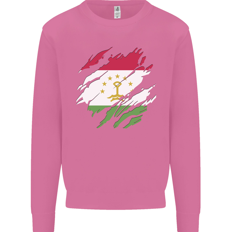 Torn Tajikistan Flag Tajik Day Football Mens Sweatshirt Jumper Azalea