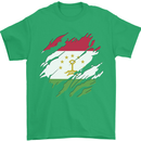 Torn Tajikistan Flag Tajik Day Football Mens T-Shirt 100% Cotton Irish Green