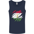 Torn Tajikistan Flag Tajik Day Football Mens Vest Tank Top Navy Blue