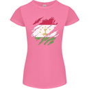 Torn Tajikistan Flag Tajik Day Football Womens Petite Cut T-Shirt Azalea