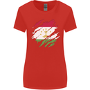 Torn Tajikistan Flag Tajik Day Football Womens Wider Cut T-Shirt Red
