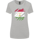 Torn Tajikistan Flag Tajik Day Football Womens Wider Cut T-Shirt Sports Grey