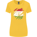 Torn Tajikistan Flag Tajik Day Football Womens Wider Cut T-Shirt Yellow