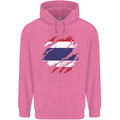 Torn Thailand Flag Thai Day Football Childrens Kids Hoodie Azalea