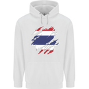 Torn Thailand Flag Thai Day Football Childrens Kids Hoodie White