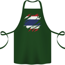 Torn Thailand Flag Thai Day Football Cotton Apron 100% Organic Forest Green