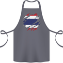 Torn Thailand Flag Thai Day Football Cotton Apron 100% Organic Steel