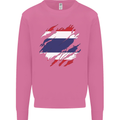 Torn Thailand Flag Thai Day Football Mens Sweatshirt Jumper Azalea