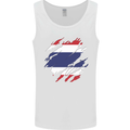Torn Thailand Flag Thai Day Football Mens Vest Tank Top White