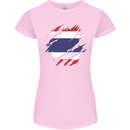 Torn Thailand Flag Thai Day Football Womens Petite Cut T-Shirt Light Pink
