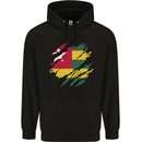 Torn Togo Flag Togolese Day Football Childrens Kids Hoodie Black