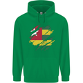 Torn Togo Flag Togolese Day Football Childrens Kids Hoodie Irish Green