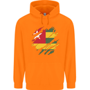 Torn Togo Flag Togolese Day Football Childrens Kids Hoodie Orange