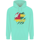Torn Togo Flag Togolese Day Football Childrens Kids Hoodie Peppermint