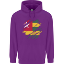 Torn Togo Flag Togolese Day Football Childrens Kids Hoodie Purple