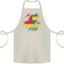 Torn Togo Flag Togolese Day Football Cotton Apron 100% Organic Natural
