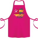 Torn Togo Flag Togolese Day Football Cotton Apron 100% Organic Pink
