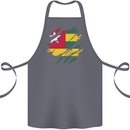 Torn Togo Flag Togolese Day Football Cotton Apron 100% Organic Steel