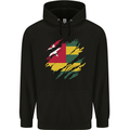 Torn Togo Flag Togolese Day Football Mens 80% Cotton Hoodie Black