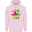 Torn Togo Flag Togolese Day Football Mens 80% Cotton Hoodie Light Pink