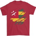 Torn Togo Flag Togolese Day Football Mens T-Shirt 100% Cotton Red