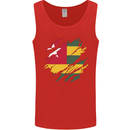 Torn Togo Flag Togolese Day Football Mens Vest Tank Top Red