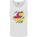 Torn Togo Flag Togolese Day Football Mens Vest Tank Top White