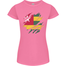 Torn Togo Flag Togolese Day Football Womens Petite Cut T-Shirt Azalea