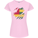 Torn Togo Flag Togolese Day Football Womens Petite Cut T-Shirt Light Pink