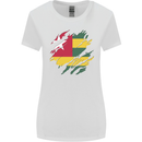 Torn Togo Flag Togolese Day Football Womens Wider Cut T-Shirt White