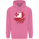Torn Tongo Flag Tongan Day Football Childrens Kids Hoodie Azalea
