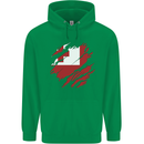 Torn Tongo Flag Tongan Day Football Childrens Kids Hoodie Irish Green