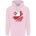 Torn Tongo Flag Tongan Day Football Childrens Kids Hoodie Light Pink
